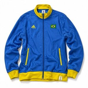 Adidas Vintage Y2k 2014 FIFA World Cup Brasil Track Jacket Mens Large Blue